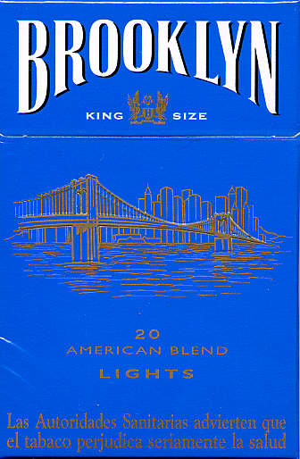 Brooklyn blue cigarettes American Blend lights France